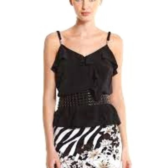White House Black Market Tops - White House Black Market Black Silk Tank Top NWT
